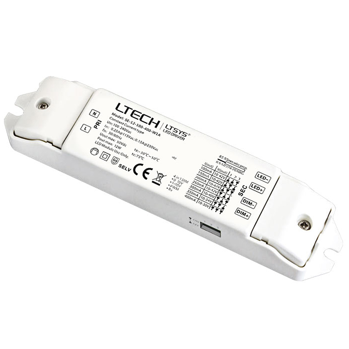 LED Intelligent Driver, 12W 100-400mA(100-240Vac) 4 in 1, SE-12-100-400-W1A